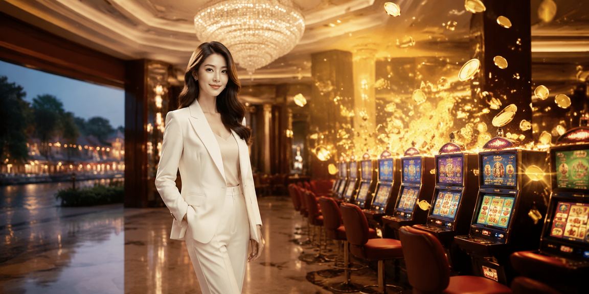 Người chơi thưởng thức cà phê buổi tối tại Hội An trong lúc quay slots jackpot